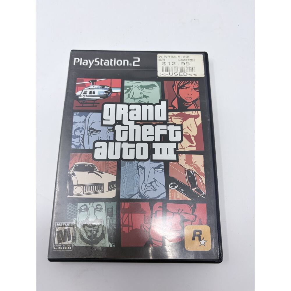 Grand Theft Auto III GTA 3 PS2 (Sony PlayStation 2) - CIB but Missing Poster